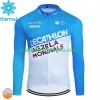 Radtrikot Winter Thermal Fleece Decathlon Ag2R 2024